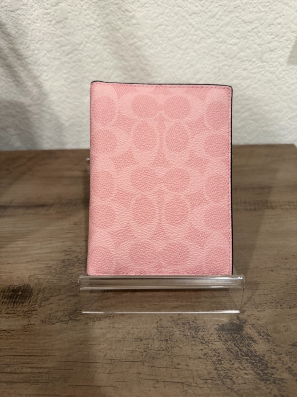 Coach Powder Pink Passport Card Case In Signature Canvas - Picture 3 of 8